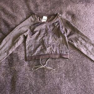 Gymshark long sleeve back tie top